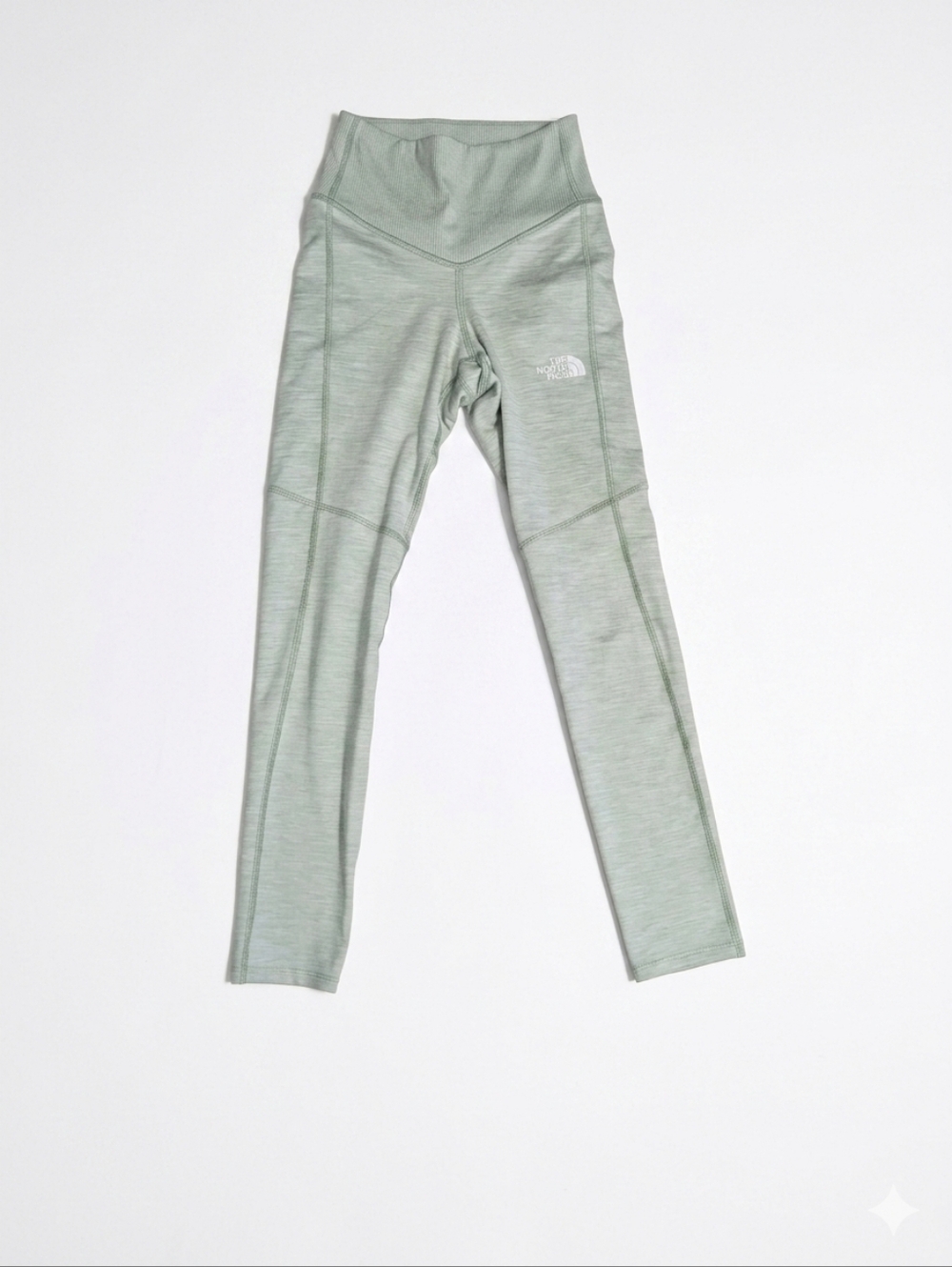The North Face Womens XS Sage Green High Rise Leggings Hiking Yoga Athletic